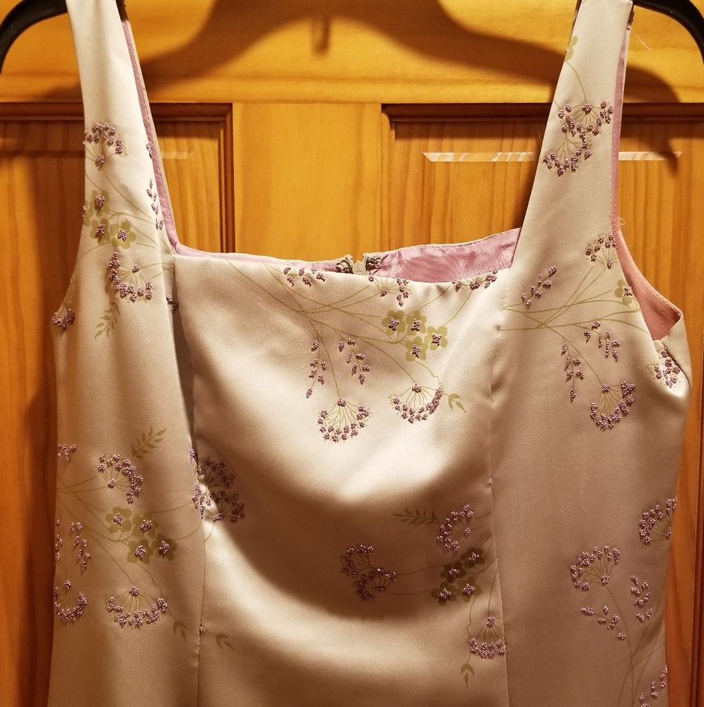 Beautiful gown in champagne Sz 10p